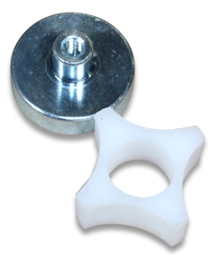 Scheibenmagnet Dia 25mm mit Buchse M4 20kg